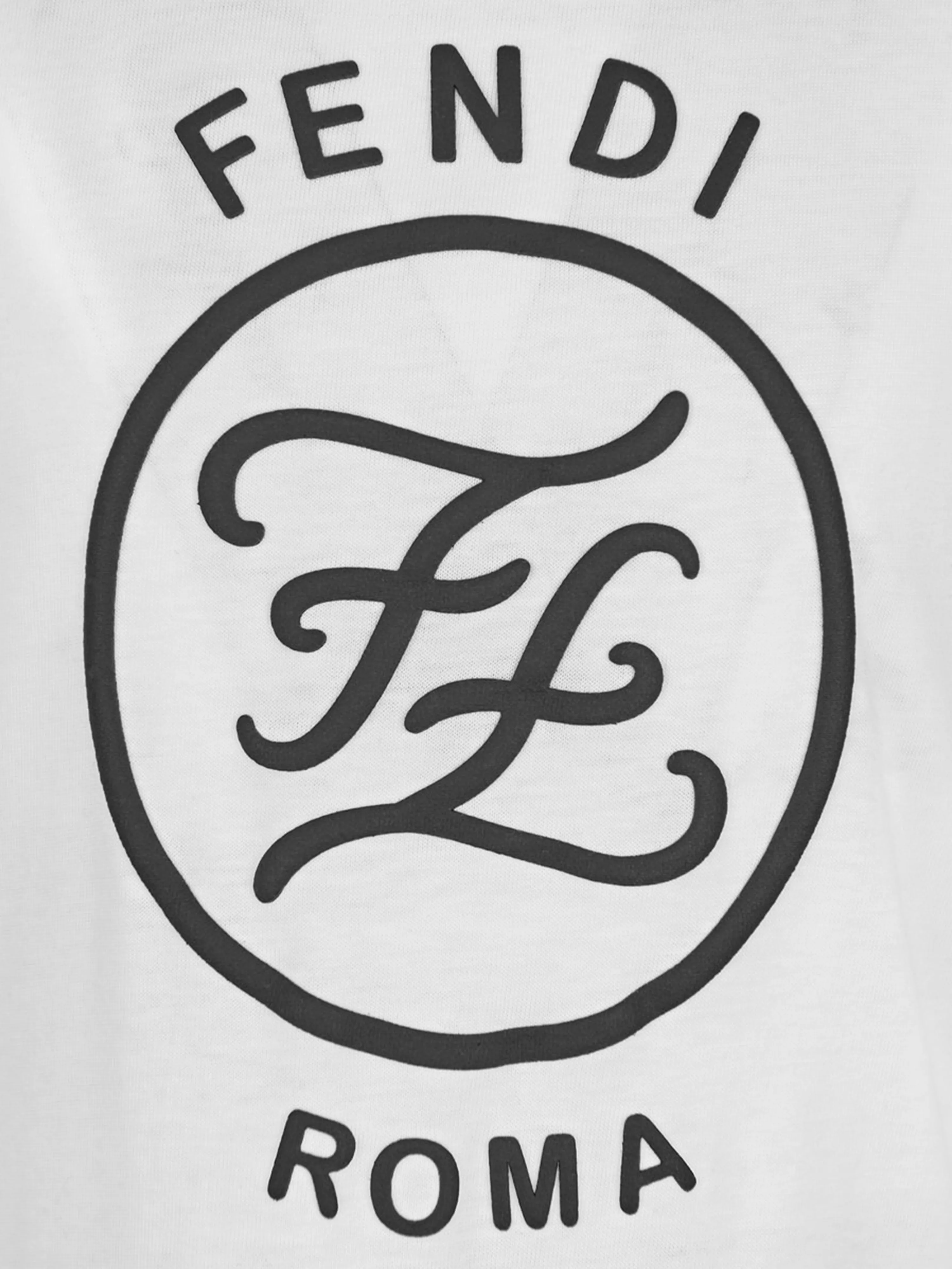Fendi Girls Dress - & Black Logo Dress