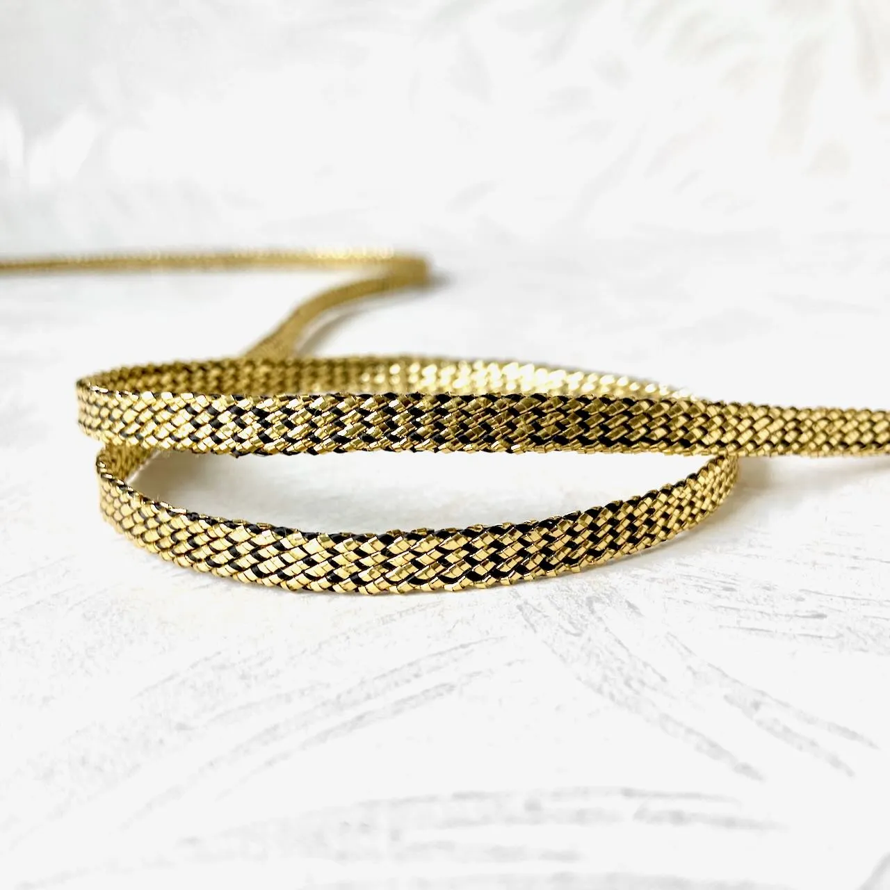 Flat Metallic Tubular Braid