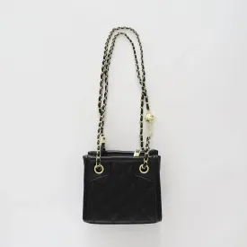 Girls Classic Black Shoulder Bag