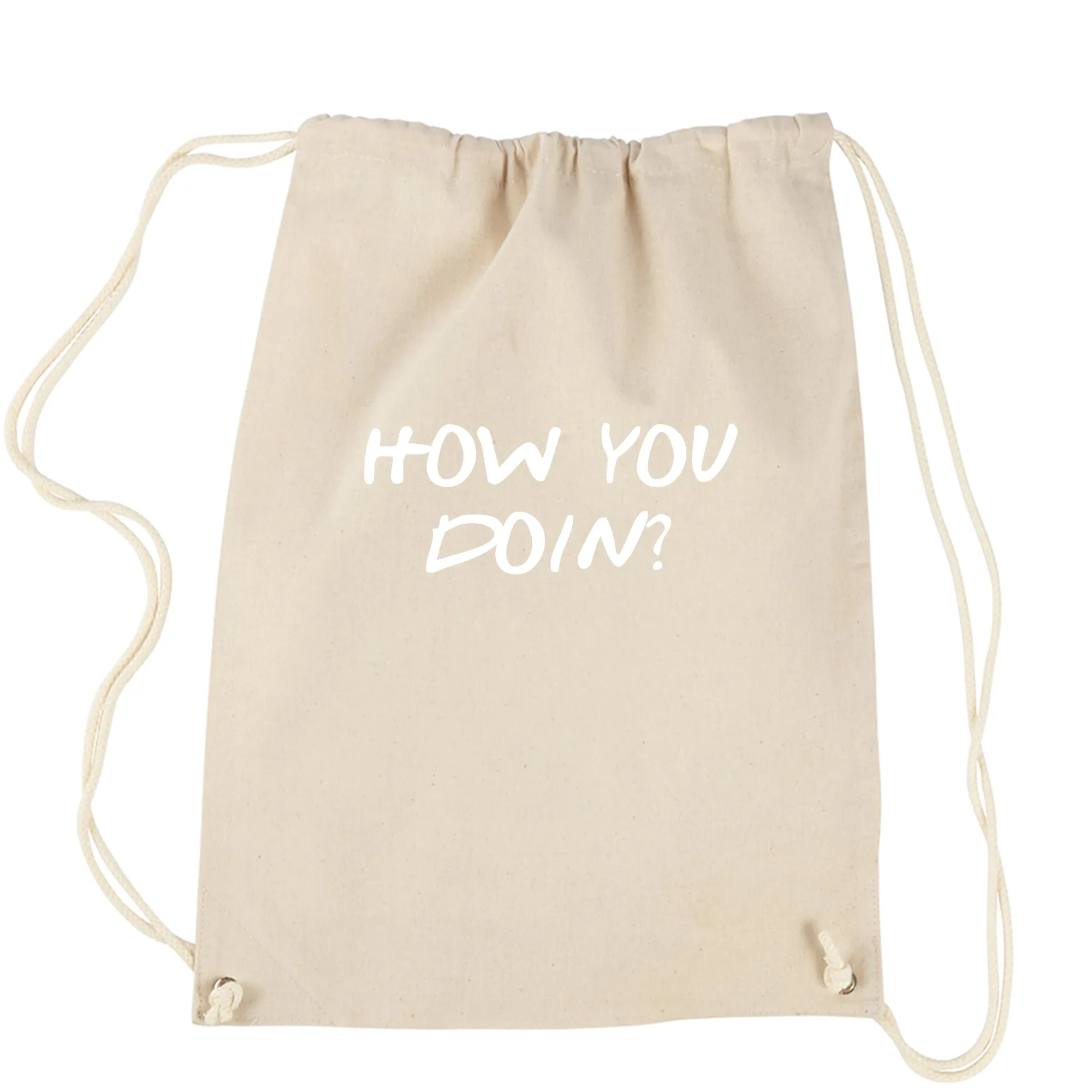 How You Doin Joey Funny Drawstring Backpack