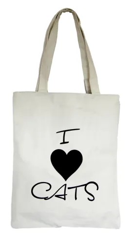 I Love Cats Tote Bag