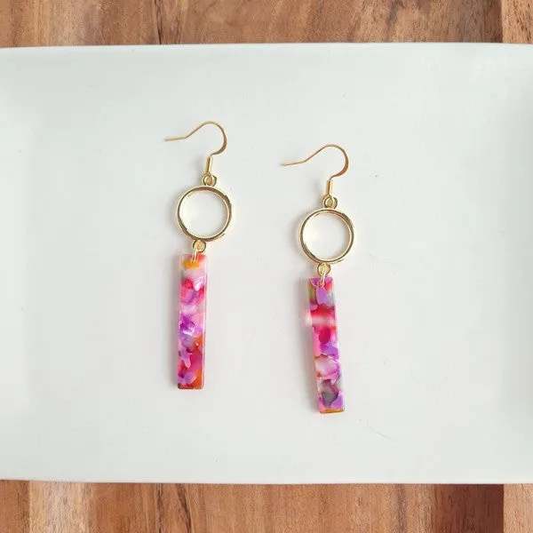 Isabella Earrings - Paradise Pink