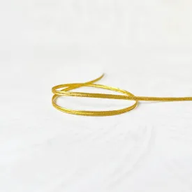 Lightweight Metallic Gold Flat Braid
