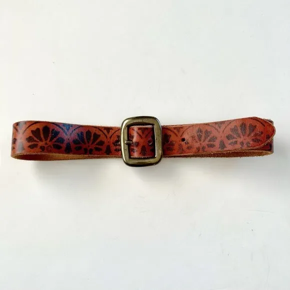 Lucky Brand Genuine Leather Printed Belt