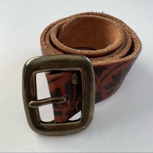 Lucky Brand Genuine Leather Printed Belt