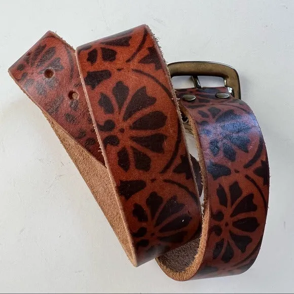 Lucky Brand Genuine Leather Printed Belt