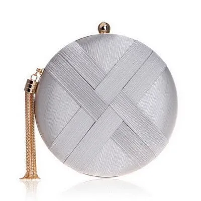 Luxury Tassel Shoulder Chain Ladies Party Clutch Purse