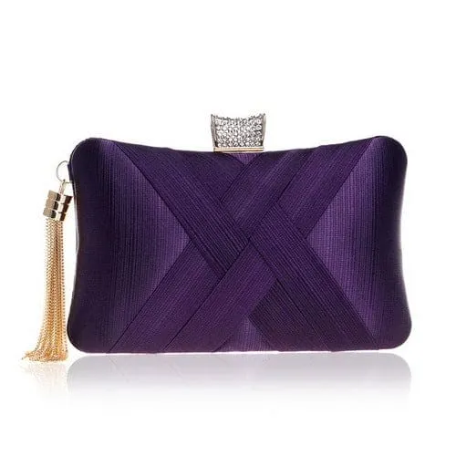 Luxury Tassel Shoulder Chain Ladies Party Clutch Purse