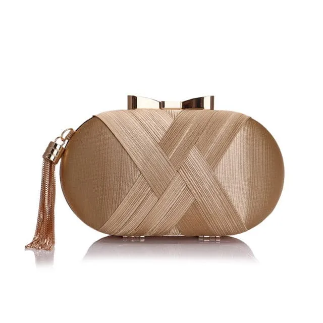 Luxury Tassel Shoulder Chain Ladies Party Clutch Purse