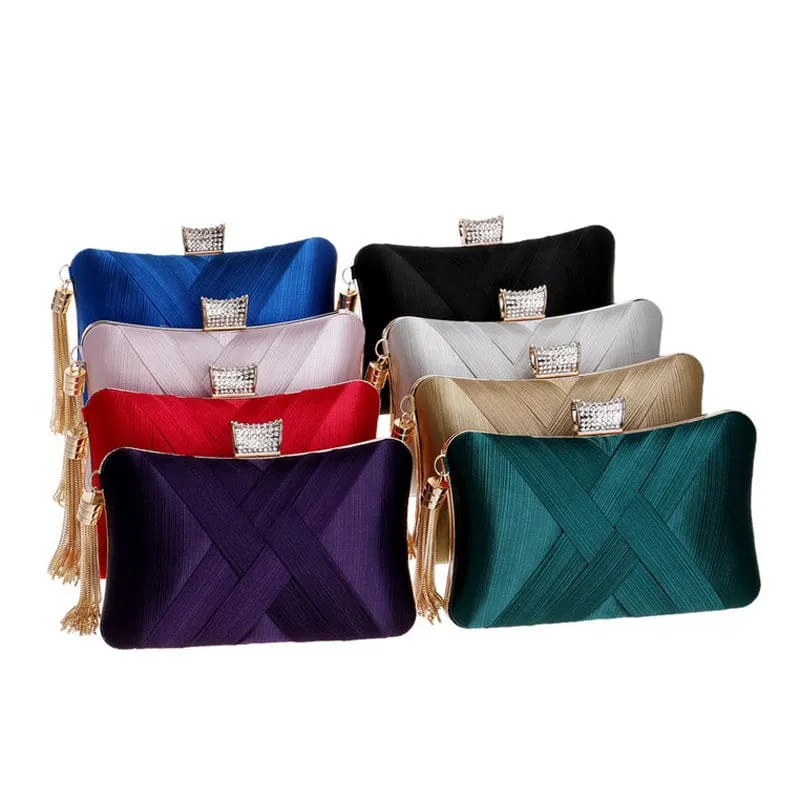 Luxury Tassel Shoulder Chain Ladies Party Clutch Purse