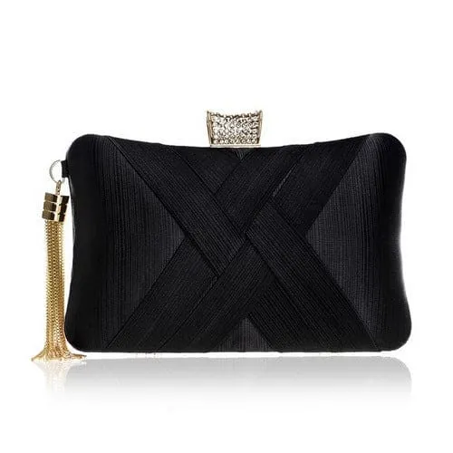 Luxury Tassel Shoulder Chain Ladies Party Clutch Purse