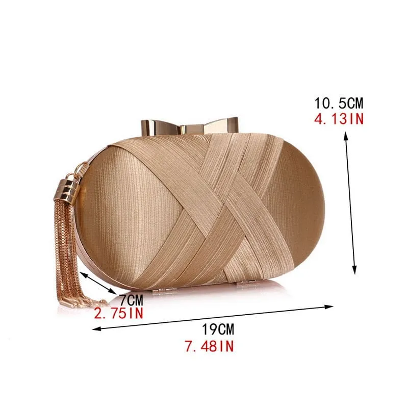 Luxury Tassel Shoulder Chain Ladies Party Clutch Purse