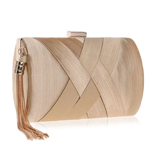 Luxury Tassel Shoulder Chain Ladies Party Clutch Purse