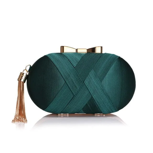 Luxury Tassel Shoulder Chain Ladies Party Clutch Purse