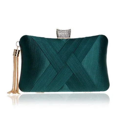 Luxury Tassel Shoulder Chain Ladies Party Clutch Purse