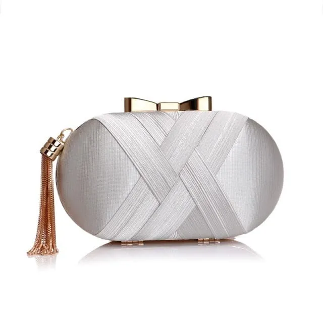 Luxury Tassel Shoulder Chain Ladies Party Clutch Purse