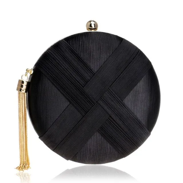 Luxury Tassel Shoulder Chain Ladies Party Clutch Purse