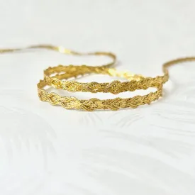 Metallic Gold Scallop Braid
