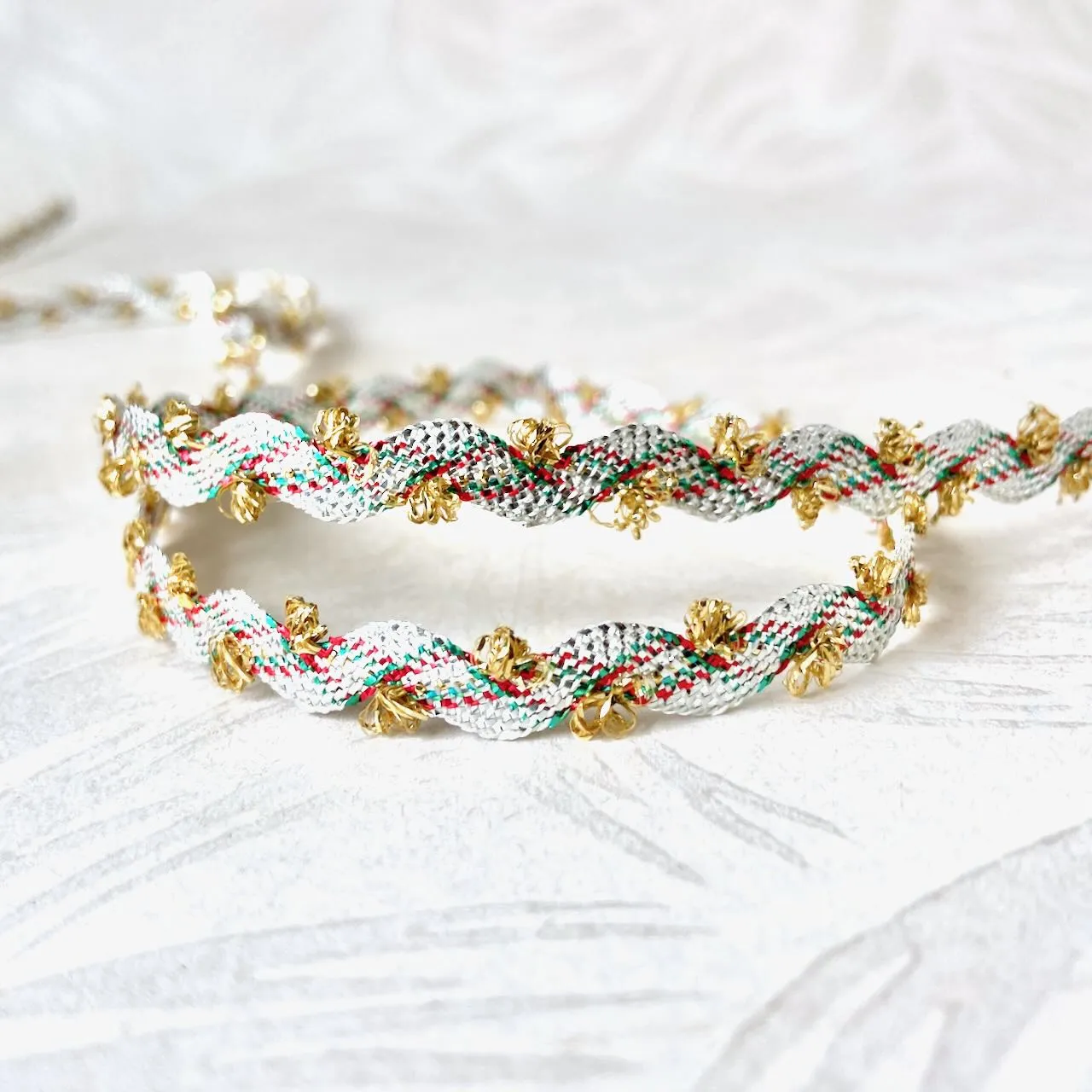 Metallic Wave Picot Braid - Multiple Colorways