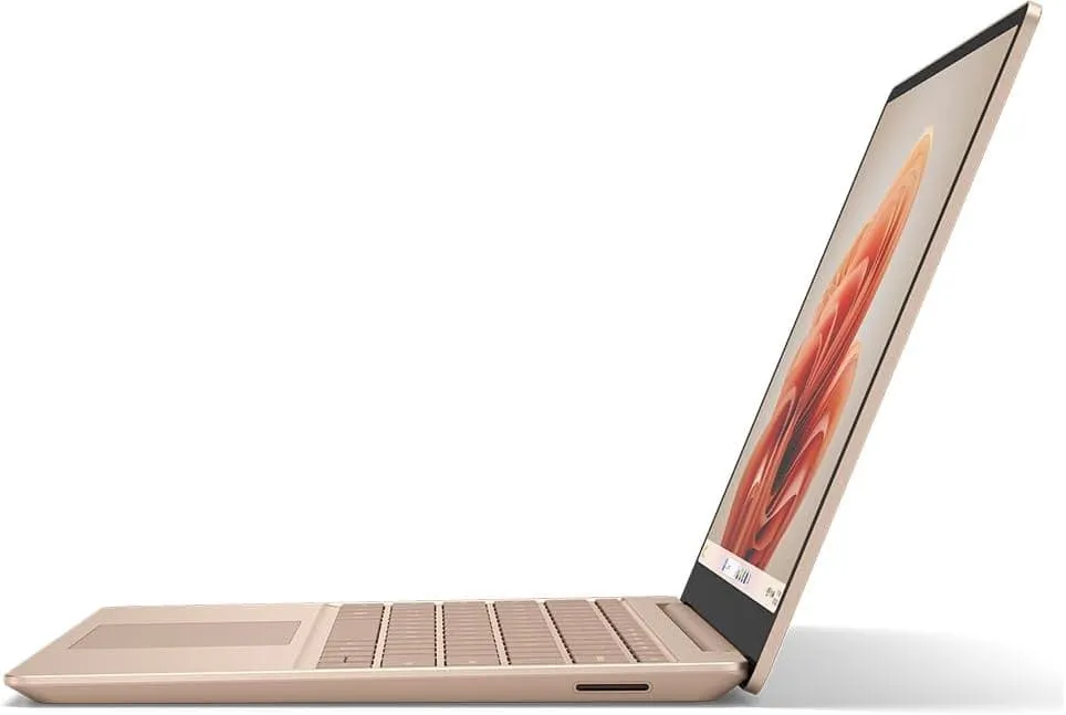 Microsoft Surface Laptop Go 3 - 12.4” Touchscreen, Intel Core i5, 8GB RAM, 256GB SSD, Sandstone, Windows 11 Home (2023 Model)