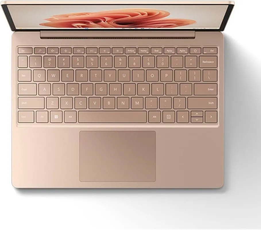 Microsoft Surface Laptop Go 3 - 12.4” Touchscreen, Intel Core i5, 8GB RAM, 256GB SSD, Sandstone, Windows 11 Home (2023 Model)