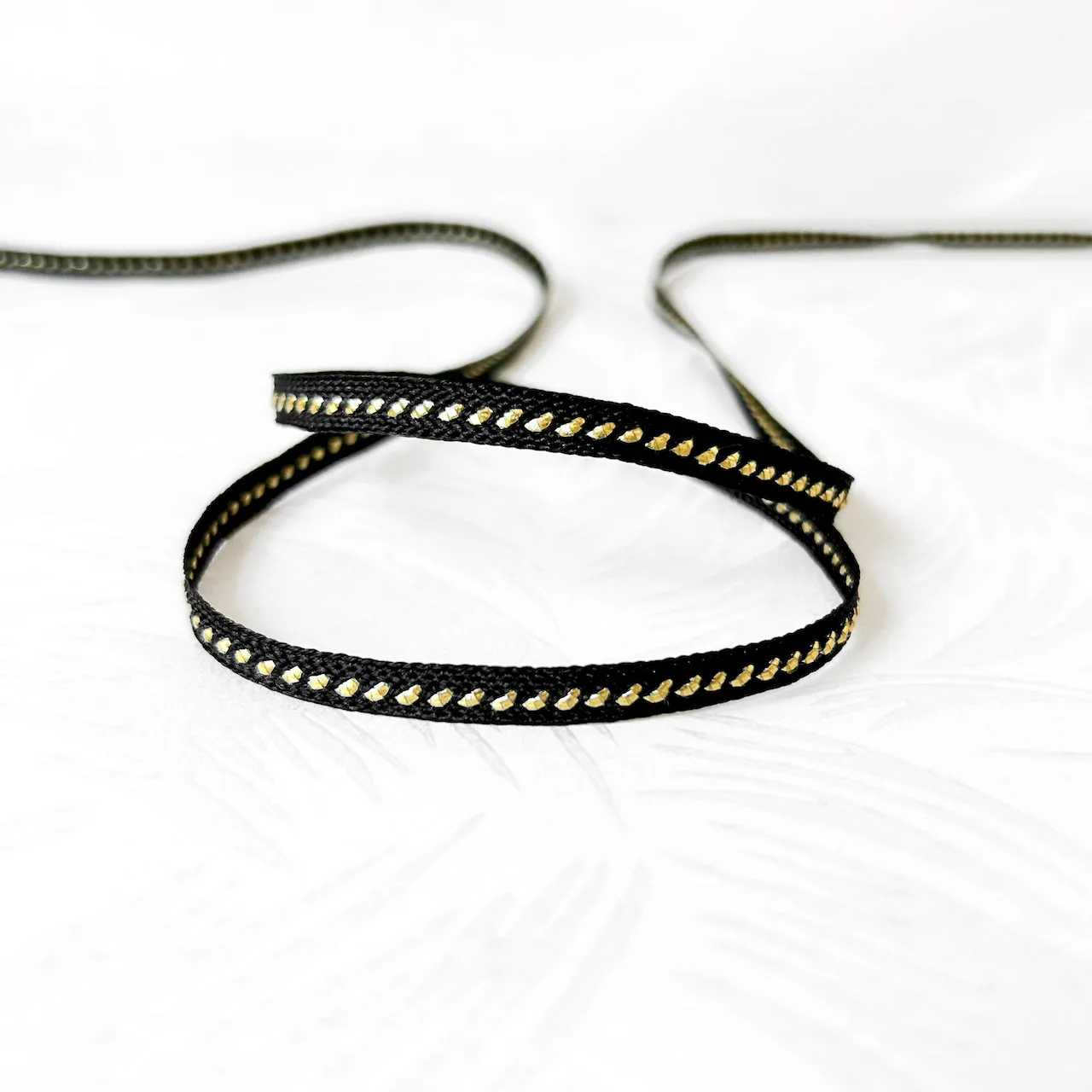 Narrow Metallic Braid