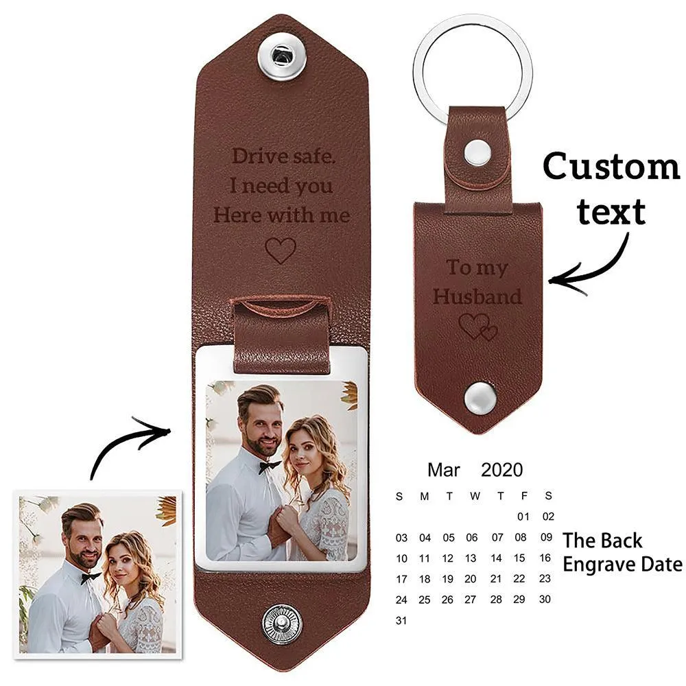 Personalised Leather Keyring, Custom Leather Keychains, Personalized Leather Keychain