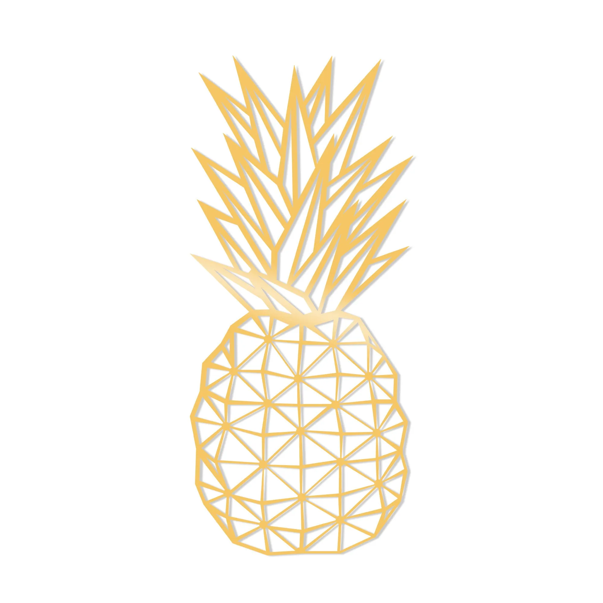 PINEAPPLE METAL DECOR - GOLD
