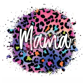 Printed Decal - Mama Cheetah Splash