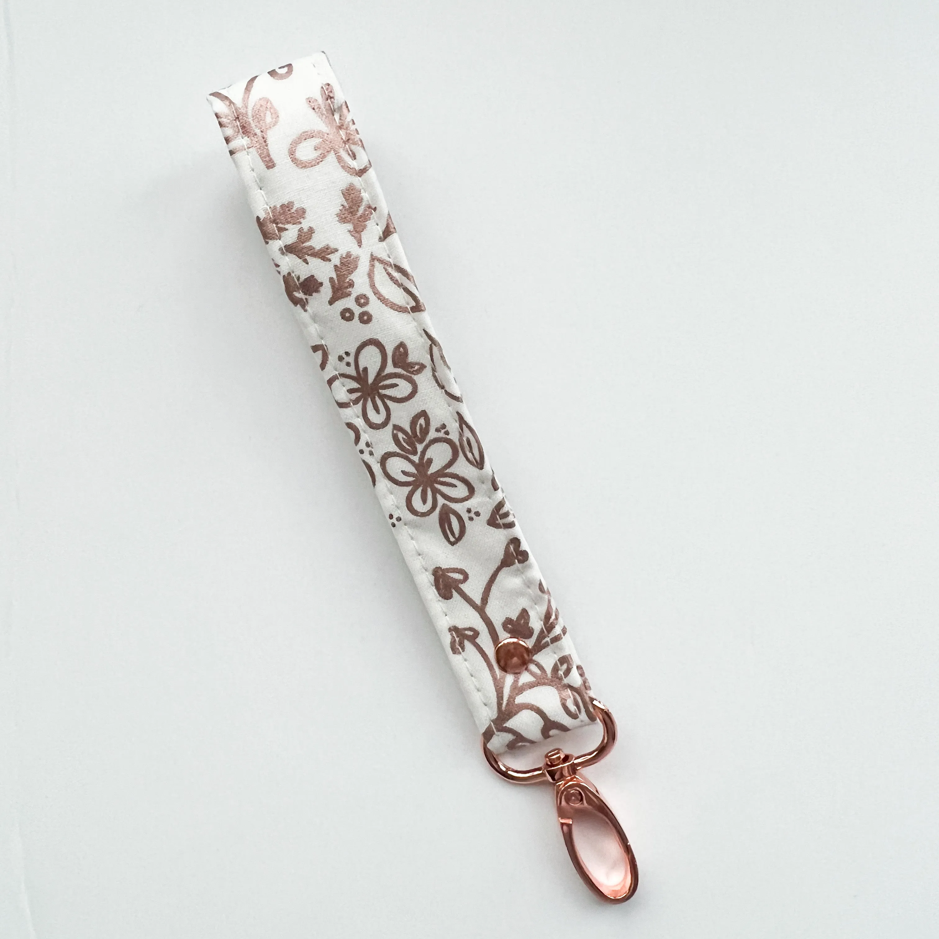 Rose Gold Collection Fabric Keychain Wristlet