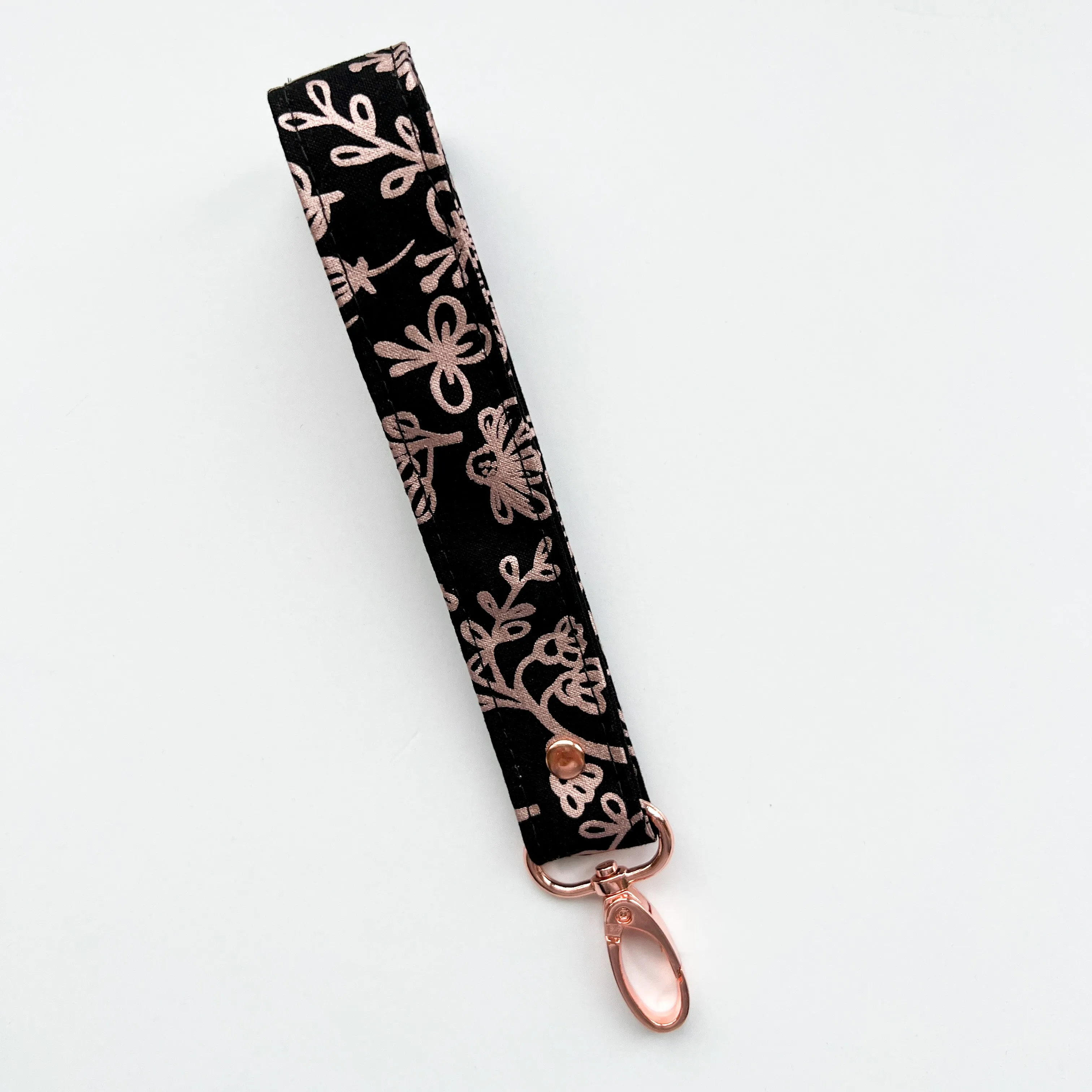 Rose Gold Collection Fabric Keychain Wristlet