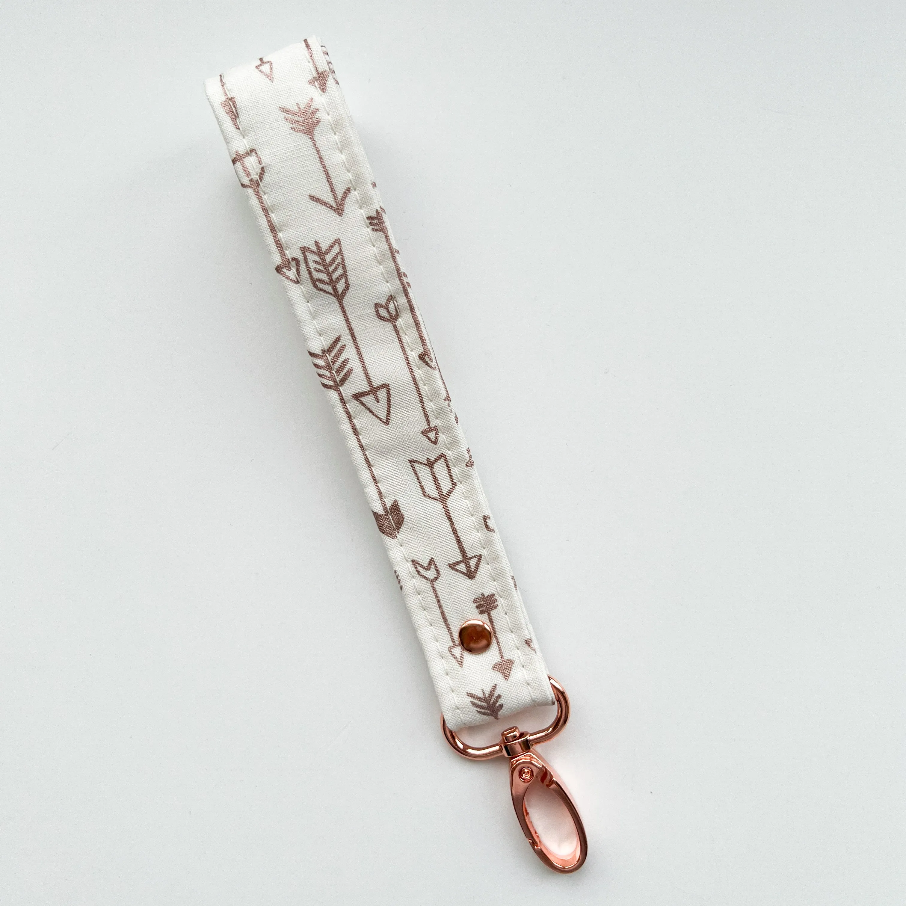 Rose Gold Collection Fabric Keychain Wristlet