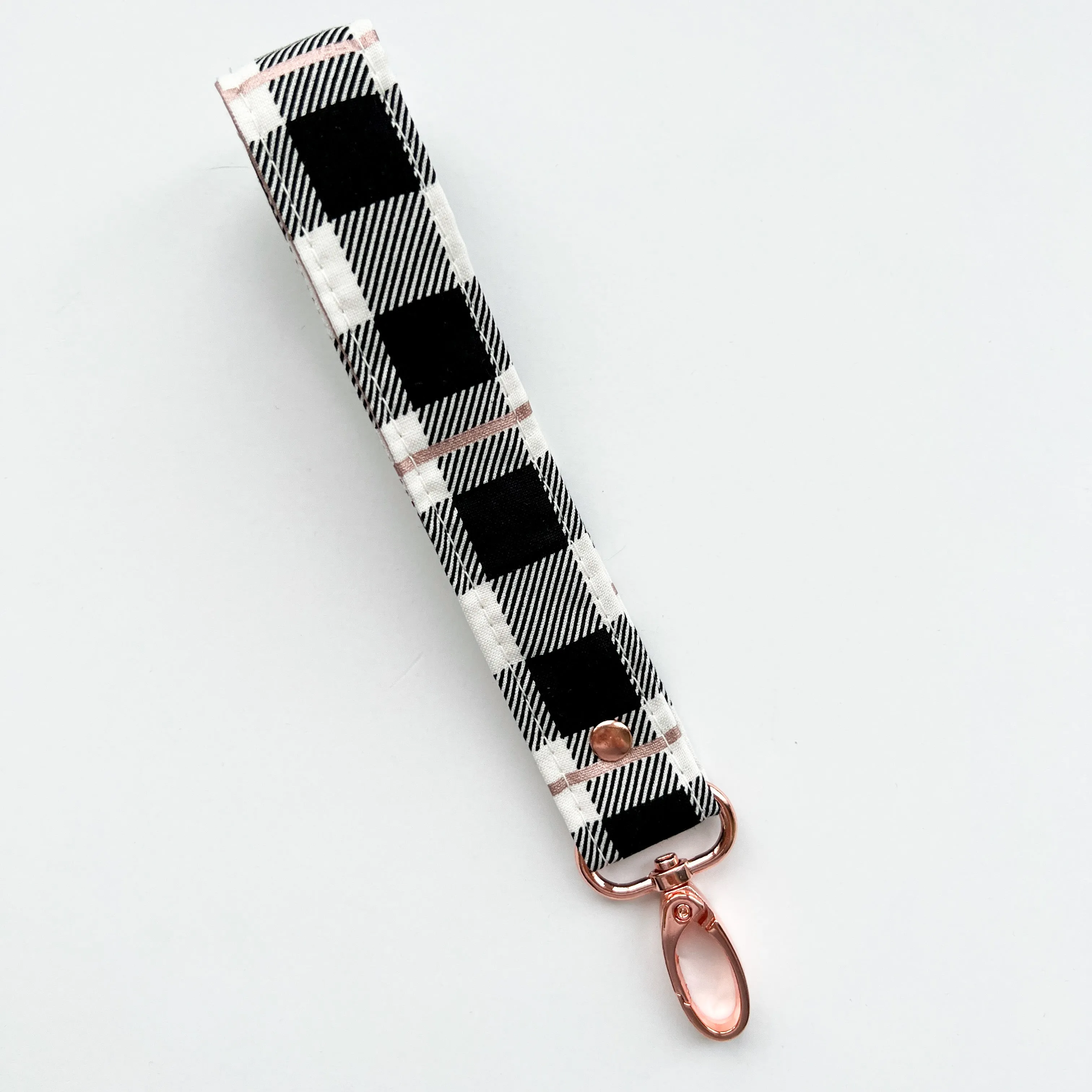 Rose Gold Collection Fabric Keychain Wristlet