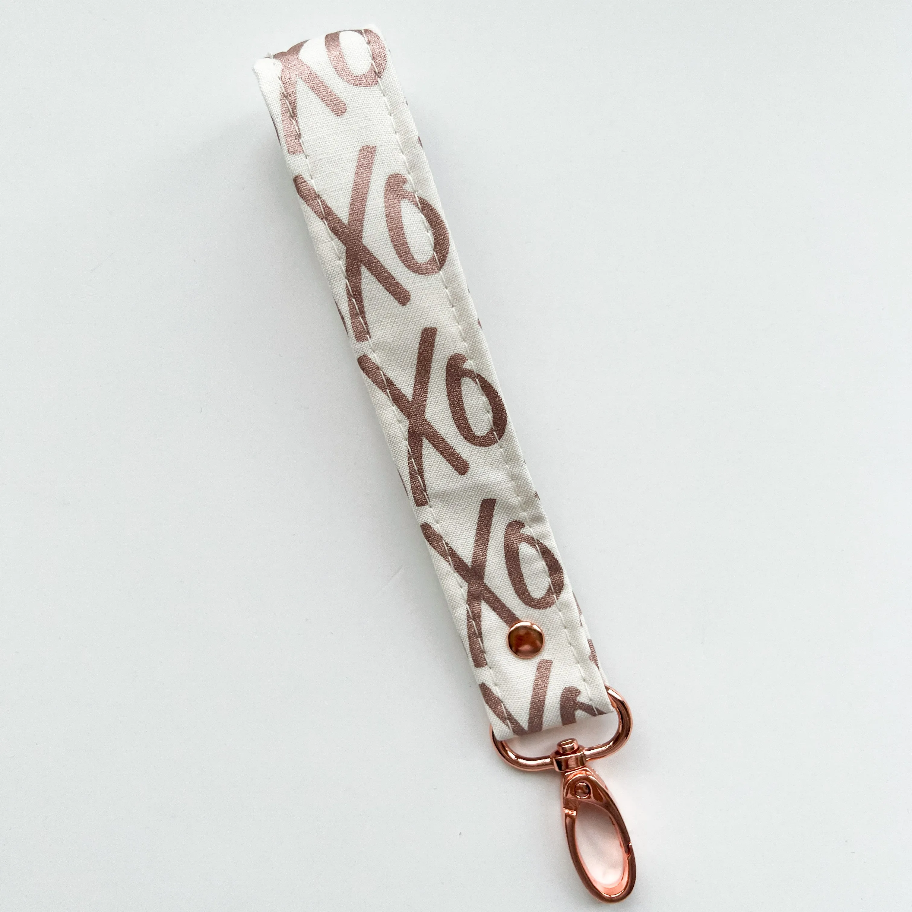 Rose Gold Collection Fabric Keychain Wristlet
