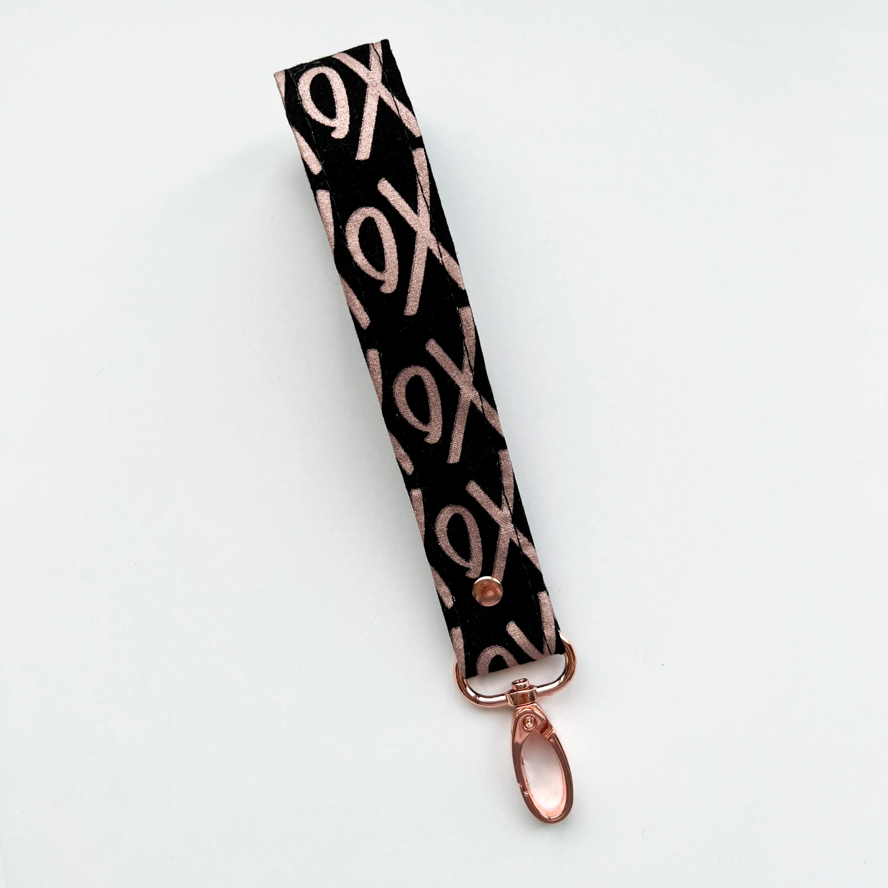 Rose Gold Collection Fabric Keychain Wristlet