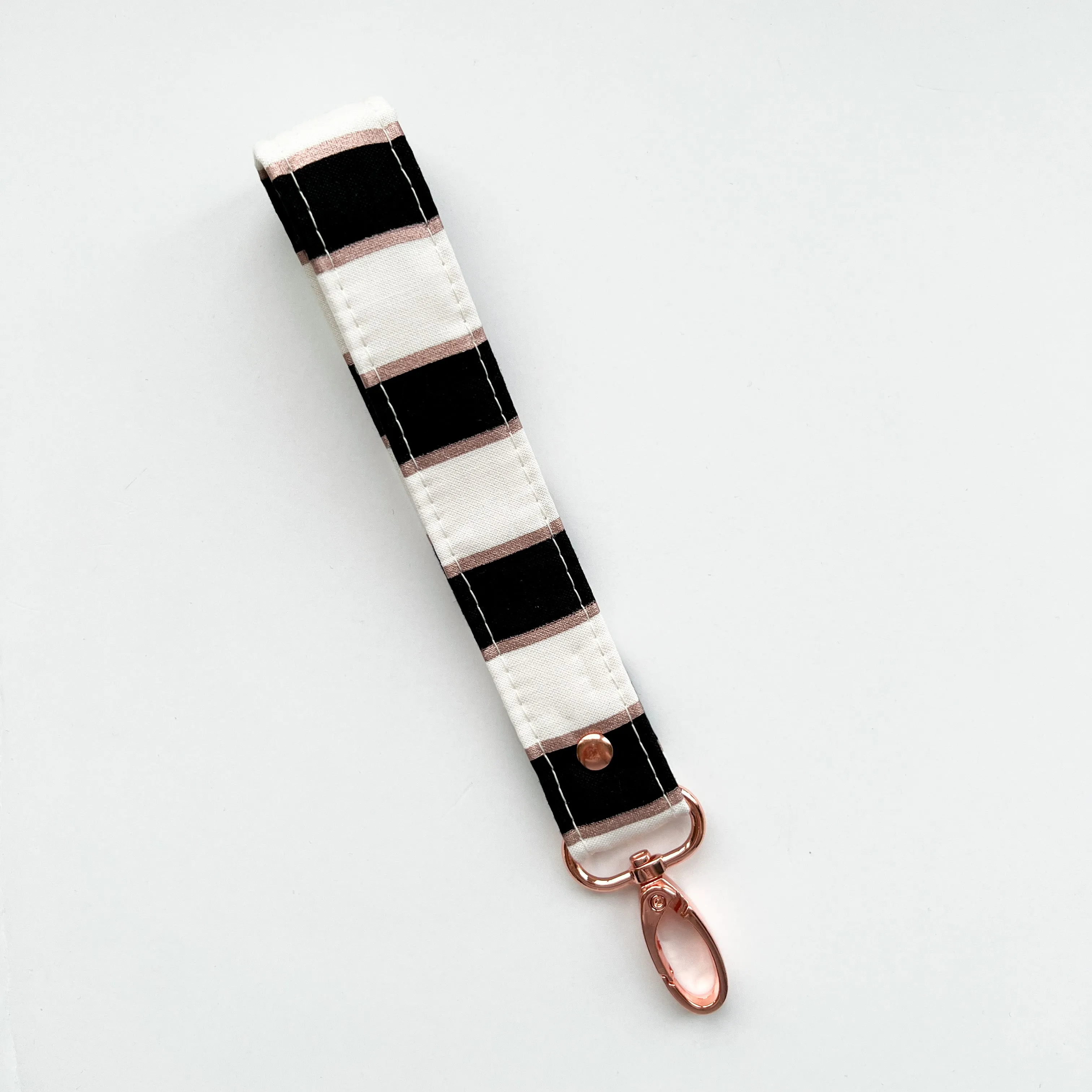 Rose Gold Collection Fabric Keychain Wristlet