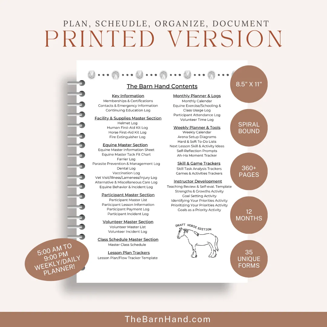 The Barn Hand- Draft Horse Edition - PRINTED