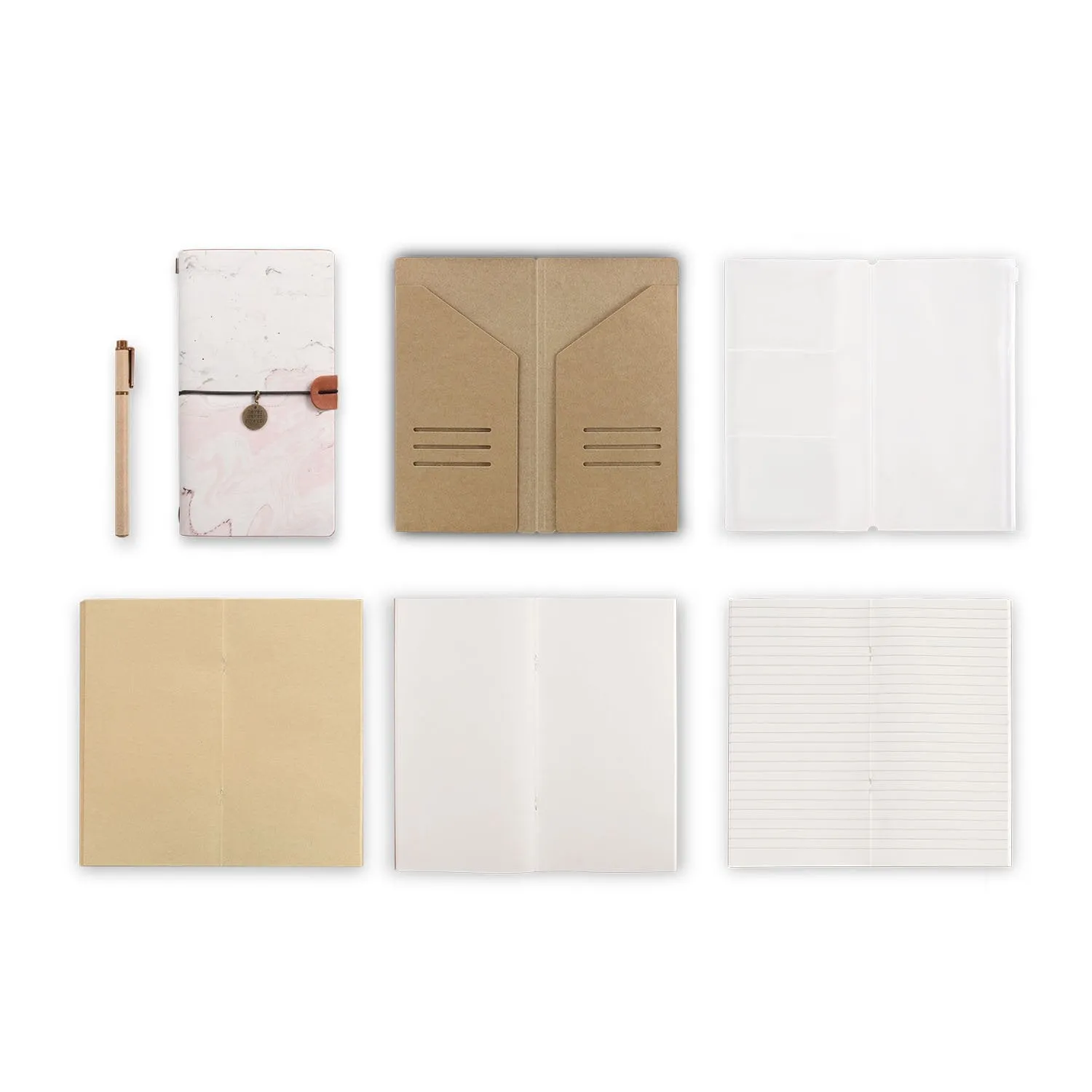 Traveler's Notebook - Pink Marble
