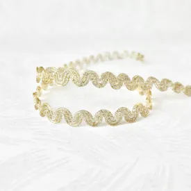 Unique Wavy Plastic Trim - Multiple Colorways