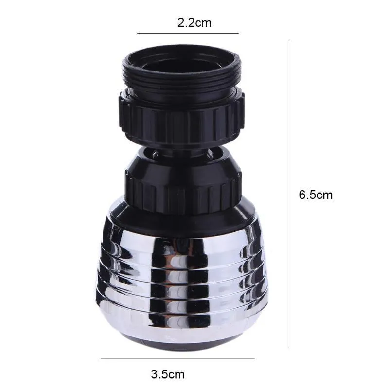 Universal Plastic Faucet Nozzle 360 Rotary Kitchen Faucet Shower Head Economizer Filter Water Stream Faucet Pull Out Bathroom
