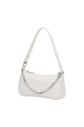 Upscale Croc Chain Bag (White)