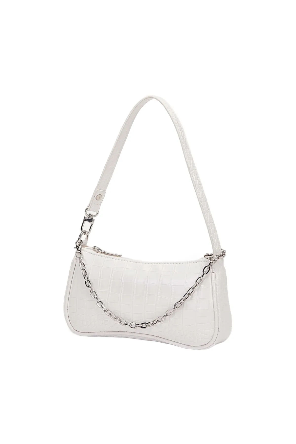 Upscale Croc Chain Bag (White)