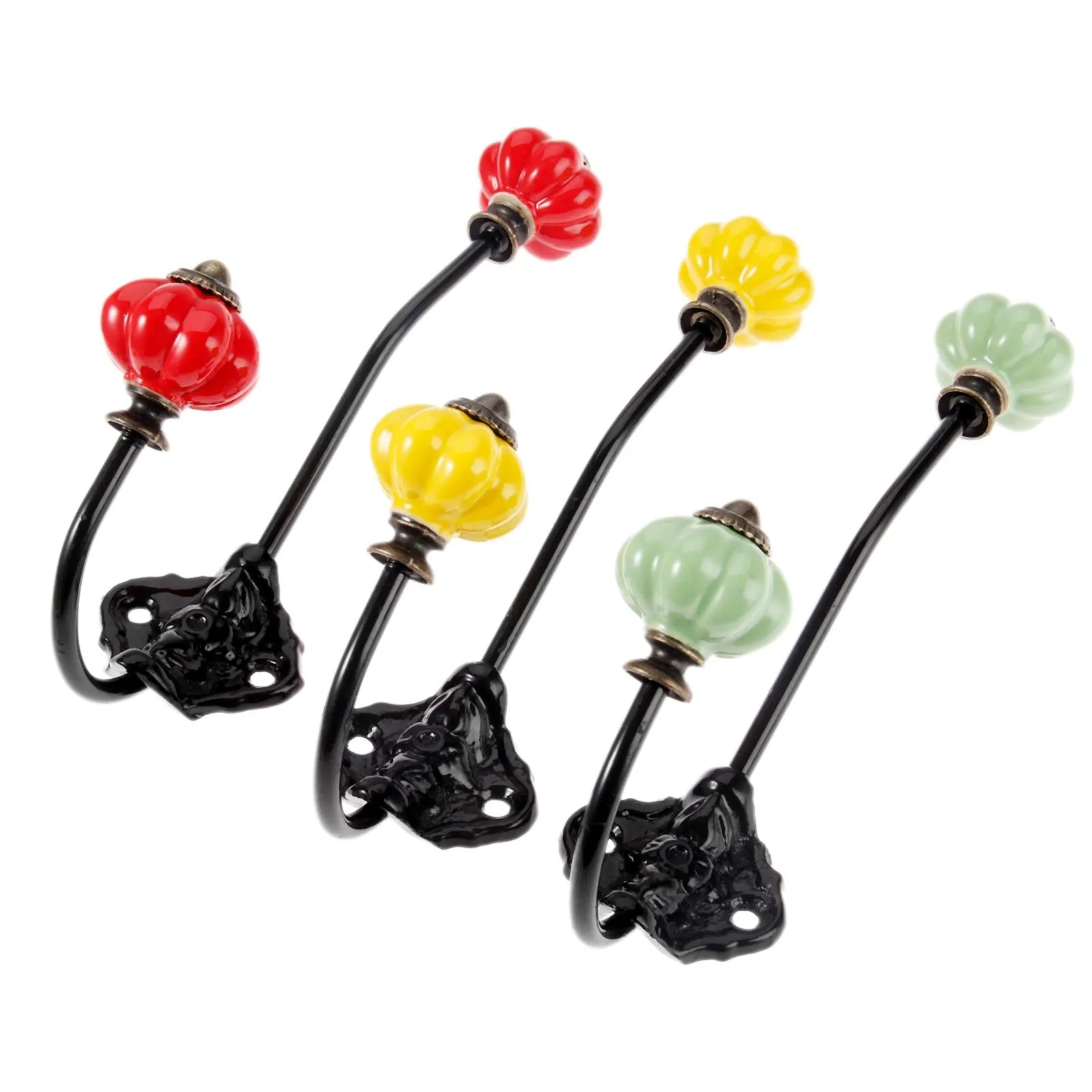 Vintage Ceramic Door Hanger Hooks Organizers