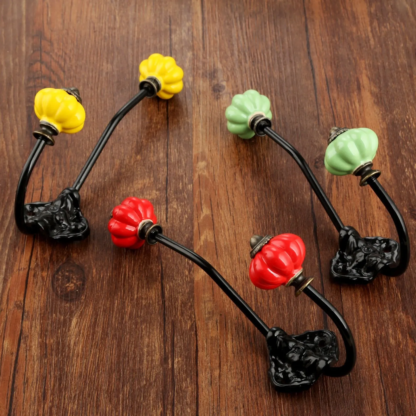 Vintage Ceramic Door Hanger Hooks Organizers