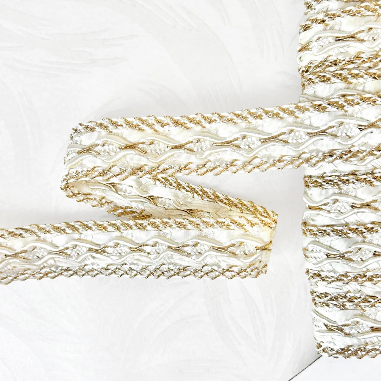 Vintage Chunky Metallic Braid