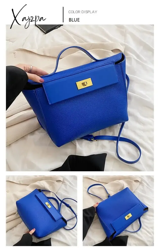 Xajzpa - Luxury Women Bag Large Capacity Female Tote Fashion Brand Handbag High Quality PU Leather Shoulder Messenger Ladies Crossbody