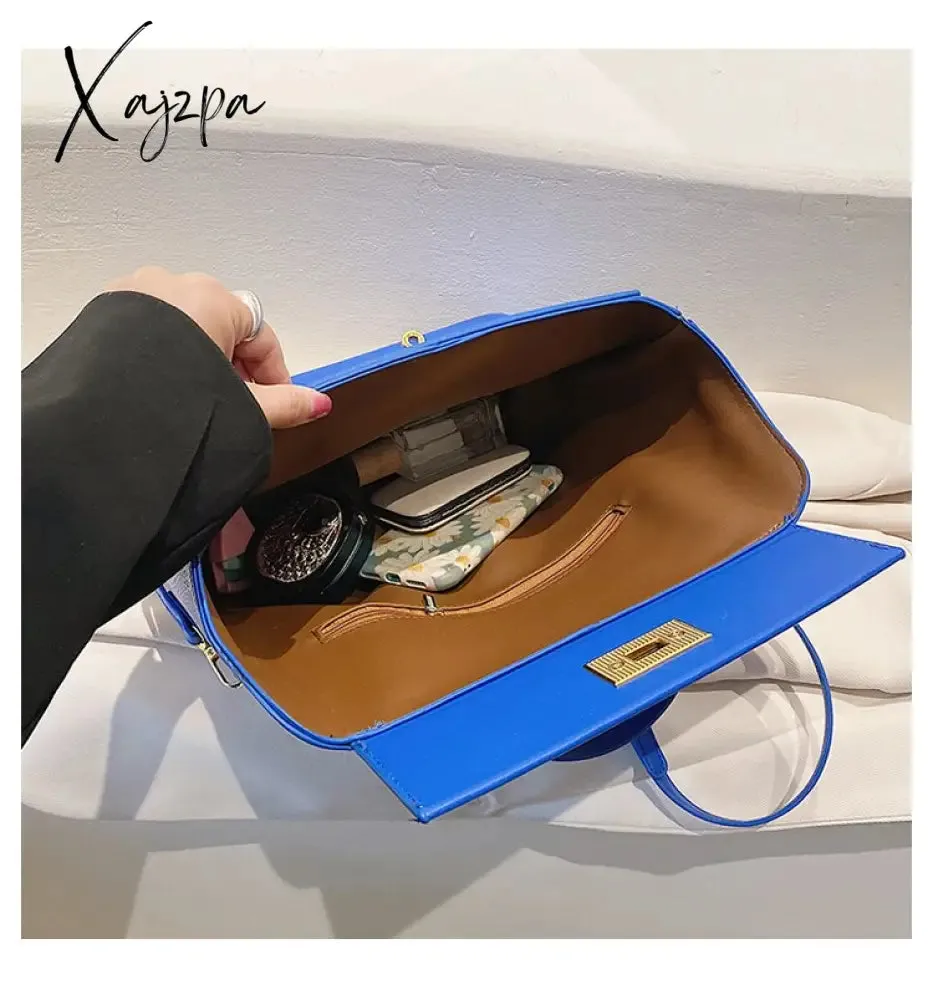 Xajzpa - Luxury Women Bag Large Capacity Female Tote Fashion Brand Handbag High Quality PU Leather Shoulder Messenger Ladies Crossbody