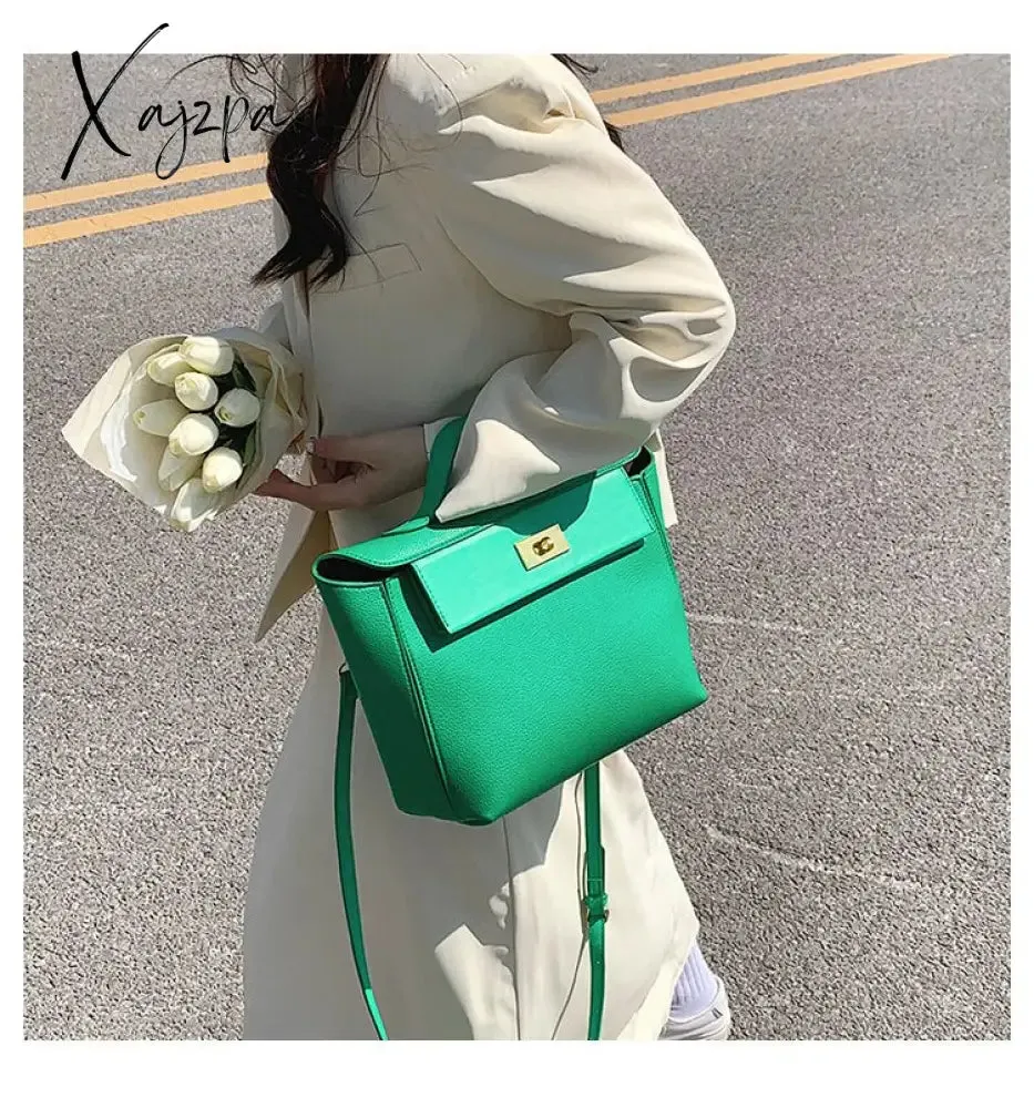Xajzpa - Luxury Women Bag Large Capacity Female Tote Fashion Brand Handbag High Quality PU Leather Shoulder Messenger Ladies Crossbody