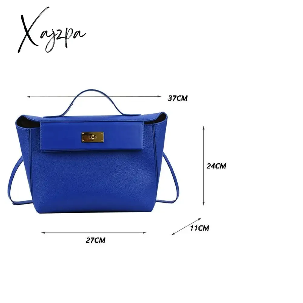 Xajzpa - Luxury Women Bag Large Capacity Female Tote Fashion Brand Handbag High Quality PU Leather Shoulder Messenger Ladies Crossbody