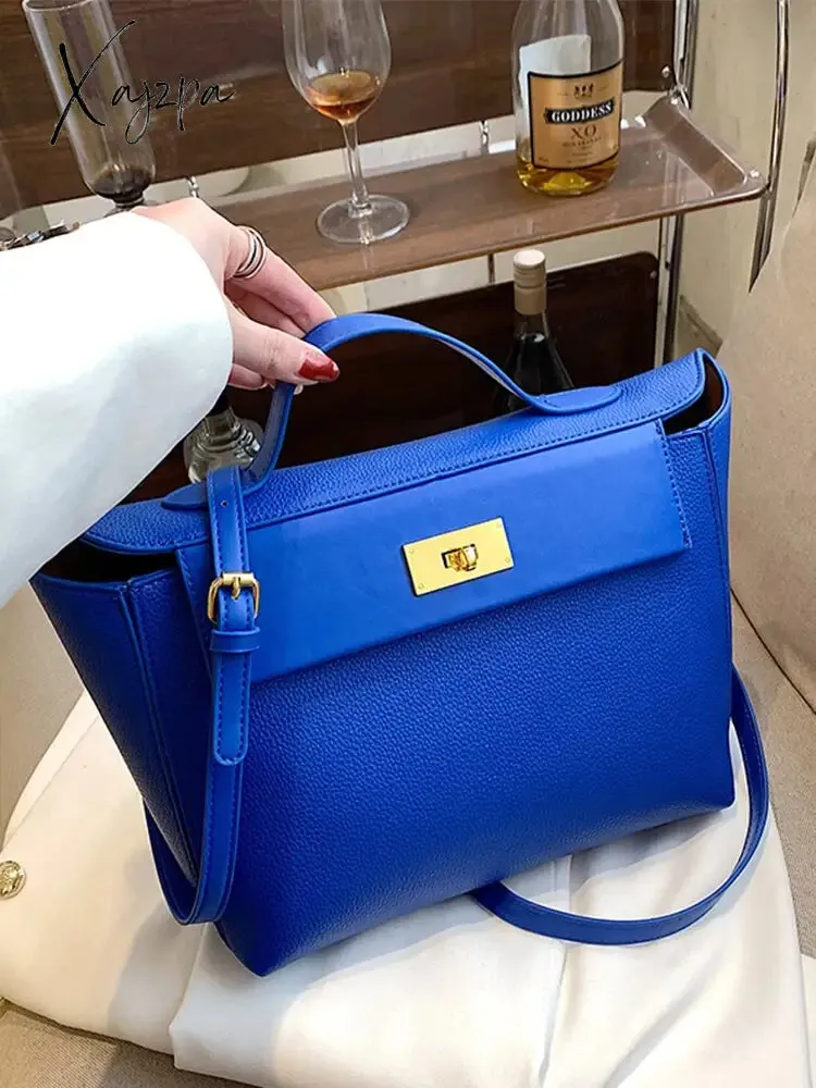 Xajzpa - Luxury Women Bag Large Capacity Female Tote Fashion Brand Handbag High Quality PU Leather Shoulder Messenger Ladies Crossbody